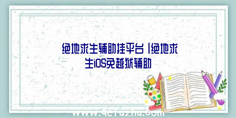 「绝地求生辅助挂平台」|绝地求生iOS免越狱辅助